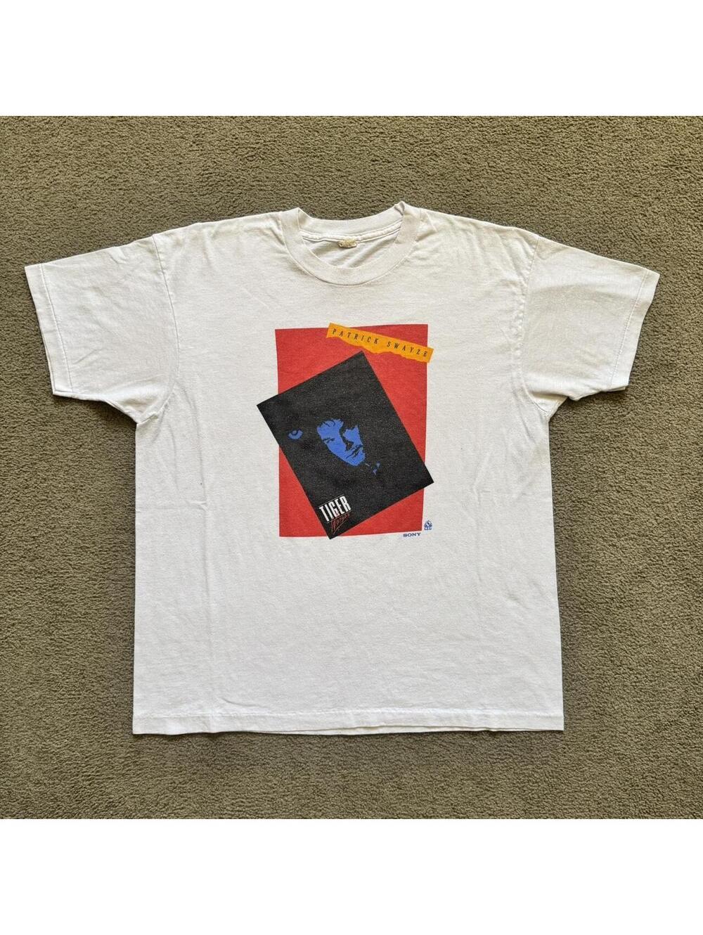 Vintage 1986 Patrick Swayze Tiger Warsaw Tee